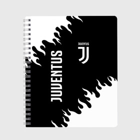 Тетрадь с принтом JUVENTUS / ЮВЕНТУС в Екатеринбурге, 100% бумага | 48 листов, плотность листов — 60 г/м2, плотность картонной обложки — 250 г/м2. Листы скреплены сбоку удобной пружинной спиралью. Уголки страниц и обложки скругленные. Цвет линий — светло-серый
 | cr7 | fc juventus | football | juve | juventus | ronaldo | sport | роналдо | спорт | футбол | ювентус