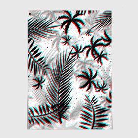 Постер с принтом ПАЛЬМЫ | TROPICAL GLITCH в Екатеринбурге, 100% бумага
 | бумага, плотность 150 мг. Матовая, но за счет высокого коэффициента гладкости имеет небольшой блеск и дает на свету блики, но в отличии от глянцевой бумаги не покрыта лаком | hotline miami | neon | new retro wave | outrun | outrun electro | paints | palmen | rainbow | retro | retrowave | summer | synth | synthwave | tropical | брызги | брызги красок | звёзды | космос | краски | лето | неон | пальмы | радуга | 