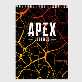 Скетчбук с принтом Apex Legends в Екатеринбурге, 100% бумага
 | 48 листов, плотность листов — 100 г/м2, плотность картонной обложки — 250 г/м2. Листы скреплены сверху удобной пружинной спиралью | apex | apex legends | battle | battle royal | bloodhound | titanfall | wraith | апекс | апекс легендс | батл | битва | война | королевская битва | легендс | рояль