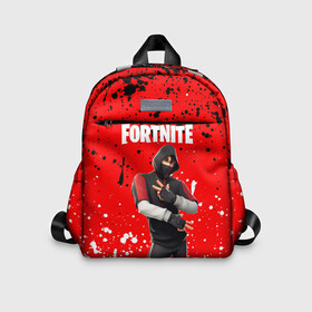 Детский рюкзак 3D с принтом FORTNITE IKONIK. в Екатеринбурге, 100% полиэстер | лямки с регулируемой длиной, сверху петелька, чтобы рюкзак можно было повесить на вешалку. Основное отделение закрывается на молнию, как и внешний карман. Внутри дополнительный карман. По бокам два дополнительных кармашка | Тематика изображения на принте: archetype | fortnite | fortnite 2 | fortnite x | ikonik | marshmello | raven | архетип | ворон | иконик | маршмелло | фортнайт | фортнайт 2 | фортнайт глава 2