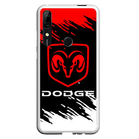 Чехол для Honor P Smart Z с принтом DODGE в Екатеринбурге, Силикон | Область печати: задняя сторона чехла, без боковых панелей | Тематика изображения на принте: 2020 | auto | dodge | sport | авто | автомобиль | автомобильные | бренд | додж | марка | машины | спорт