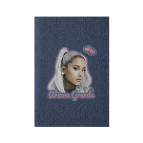 Обложка для паспорта матовая кожа с принтом Ariana Grande Jeans в Екатеринбурге, натуральная матовая кожа | размер 19,3 х 13,7 см; прозрачные пластиковые крепления | Тематика изображения на принте: ariana grande | grande | heart | jeans | pink | team | ариана гранде | гранде | джинса | джинсовый | джинсы | для фанатов | надпись | попса | розовый | сердечки | синий | текстура | фанатам