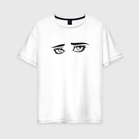 Женская футболка хлопок Oversize с принтом GENSYXA в Екатеринбурге, 100% хлопок | свободный крой, круглый ворот, спущенный рукав, длина до линии бедер
 | gensuha | gensuxa | gensyha | gensyxa | twitch | генсуха | стример | стримерша | твич