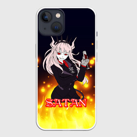 Чехол для iPhone 13 с принтом Helltaker Satan Girl в Екатеринбурге,  |  | Тематика изображения на принте: cerberus | deвиноmons | helltaker | lucifer | ад | аниме | анимешные | арт | блины | гарем | головоломка | демон | демонессы | демонетки | игра | игроман | касты | комиксы | любовь | люцифер | милые | няшные | персонажи