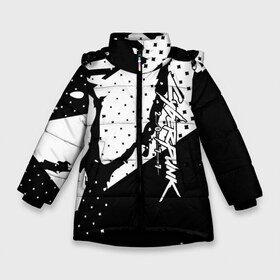 Зимняя куртка для девочек 3D с принтом Cyberpunk 2077 в Екатеринбурге, ткань верха — 100% полиэстер; подклад — 100% полиэстер, утеплитель — 100% полиэстер. | длина ниже бедра, удлиненная спинка, воротник стойка и отстегивающийся капюшон. Есть боковые карманы с листочкой на кнопках, утяжки по низу изделия и внутренний карман на молнии. 

Предусмотрены светоотражающий принт на спинке, радужный светоотражающий элемент на пуллере молнии и на резинке для утяжки. | 2077 | cd | city | cyberpunk | e3 | keanu | netrunner | night | projekt | red | reeves | solo | techie | v | ви | киану ривз | киберпанк | найт | нетраннер | сити | соло | технарь