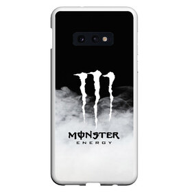 Чехол для Samsung S10E с принтом MONSTER ENERGY BLACK в Екатеринбурге, Силикон | Область печати: задняя сторона чехла, без боковых панелей | brend | green | monster energy | андреналин | бренд | зеленый | логотип | монстр | напиток | энергетик | энергия