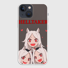 Чехол для iPhone 13 mini с принтом Люцифер Helltaker в Екатеринбурге,  |  | anime | azazel | beelzebub | cerberus | hel | helltaker | judgement | justice | lucifer | malina | modeus | pandemonica | zdrada | аниме | здрада | люцифер | малина | модеус | пандемоника | правосудие | справедливость | хеллтейкер | х