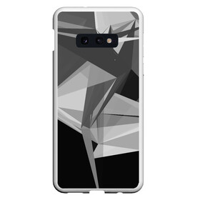 Чехол для Samsung S10E с принтом Camo - Black & White в Екатеринбурге, Силикон | Область печати: задняя сторона чехла, без боковых панелей | Тематика изображения на принте: abstract | abstraction | color | geometry | polygon | polygonal | абстракция | геометрия | полигоны | психоделика