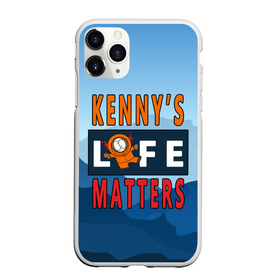 Чехол для iPhone 11 Pro Max матовый с принтом Kennys LIFE matters в Екатеринбурге, Силикон |  | kenny | life matters | lives matter | south park | text | жизнь | кенни | маккормик | текст | фразы | южный парк
