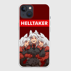 Чехол для iPhone 13 с принтом HELLTAKER в Екатеринбурге,  |  | anime | azazel | beelzebub | cerberus | hell | helltaker | justice | lucifer | malina | modeus | pandemonica | zdrada | ад | аниме | демон | демонесса | здрада | люцифер | малина | модеус | пандемоника | правосудие | хеллтейкер | хент