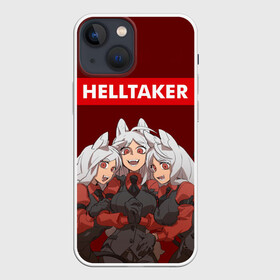 Чехол для iPhone 13 mini с принтом HELLTAKER в Екатеринбурге,  |  | anime | azazel | beelzebub | cerberus | hell | helltaker | justice | lucifer | malina | modeus | pandemonica | zdrada | ад | аниме | демон | демонесса | здрада | люцифер | малина | модеус | пандемоника | правосудие | хеллтейкер | хент