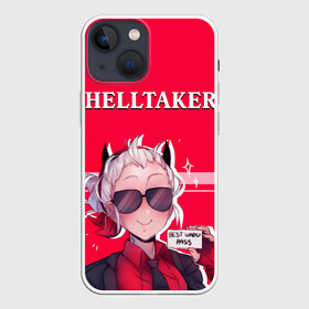 Чехол для iPhone 13 mini с принтом Helltaker ярко красный в Екатеринбурге,  |  | anime | azazel | beelzebub | cerberus | hell | helltaker | justice | lucifer | malina | modeus | pandemonica | zdrada | ад | аниме | демон | демонесса | здрада | люцифер | малина | модеус | пандемоника | правосудие | хеллтейкер | хент