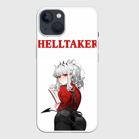 Чехол для iPhone 13 с принтом HELLTAKER в Екатеринбурге,  |  | anime | azazel | beelzebub | cerberus | hell | helltaker | justice | lucifer | malina | modeus | pandemonica | zdrada | ад | аниме | демон | демонесса | здрада | люцифер | малина | модеус | пандемоника | правосудие | хеллтейкер | хент