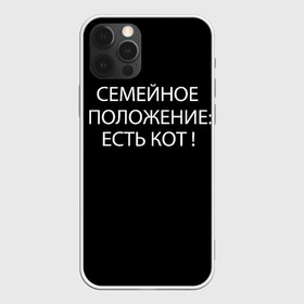 Чехол для iPhone 12 Pro Max с принтом Есть кот в Екатеринбурге, Силикон |  | да | есть кот | замуж | кот | котейка | котик | котэ | мем | мяу | настроение | не хочу | нет | пора жениться | прикол | свадьба | сватовство | семейное положение | хочу