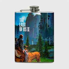 Фляга с принтом The Last of Us Part II в Екатеринбурге, металлический корпус | емкость 0,22 л, размер 125 х 94 мм. Виниловая наклейка запечатывается полностью | ellie | the last of us part ii | один из нас часть 2 | постапокалипсис | элли