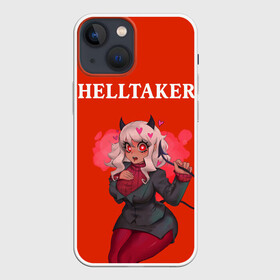 Чехол для iPhone 13 mini с принтом HELLTAKER в Екатеринбурге,  |  | anime | azazel | hell | helltaker | justice | lucifer | malina | modeus | pandemonica | zdrada | ад | аниме | демон | демонесса | здрада | иероглифы | люцифер | малина | модеус | пандемоника | правосудие | хеллтейкер | хэлтей