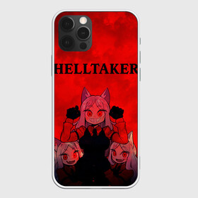 Чехол для iPhone 12 Pro с принтом HELLTAKER в Екатеринбурге, силикон | область печати: задняя сторона чехла, без боковых панелей | anime | azazel | hell | helltaker | justice | lucifer | malina | modeus | pandemonica | zdrada | ад | аниме | демон | демонесса | здрада | иероглифы | люцифер | малина | модеус | пандемоника | правосудие | хеллтейкер | хэлтей