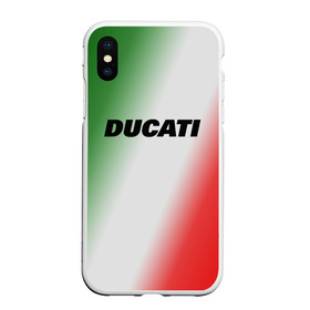 Чехол для iPhone XS Max матовый с принтом DUCATI в Екатеринбурге, Силикон | Область печати: задняя сторона чехла, без боковых панелей | ducati | moto | дукати | мото | мотоспорт