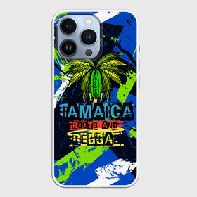 Чехол для iPhone 13 Pro с принтом Jamaica Roots and reggae в Екатеринбурге,  |  | jamaica | reggae | roots | летняя | лето | надпись | пальма | раста | регги | рэгги | текст | фраза | ямайка