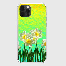 Чехол для iPhone 12 Pro Max с принтом Солнечные Нарциссы в Екатеринбурге, Силикон |  | flowers | nature | summer | sun | бутоны | зелень | кислотный | краски | лазурный | лепестки | летний | лето | листья | нарцисс | нарциссы | неоновый | поле | природа | растения | ромашки | сад | солнечный | солнце