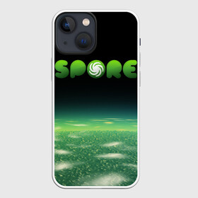 Чехол для iPhone 13 mini с принтом Spore Green | СПОР (Z) в Екатеринбурге,  |  | creepy cute | ea | electronic arts | maxis | spore | spore hero | ангелоид | генирал фауст | гудра | жуткие и милые | империя эсти | маасари | мухоид | племя | ролевая игра | рыба бегун | симулятор бога | сирено головый