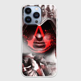 Чехол для iPhone 13 Pro с принтом ASSASSIN S CREED в Екатеринбурге,  |  | Тематика изображения на принте: black flag | brotherhood | chronicles | creed | game | origins | revelations | rogue | syndicate | unity | valhalla | альтаир | ассасин | игры | кинжал | пираты