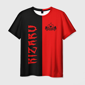 Мужская футболка 3D с принтом KIZARU в Екатеринбурге, 100% полиэфир | прямой крой, круглый вырез горловины, длина до линии бедер | family | haunted | kizaru | кизару | фэмили | хаунтед