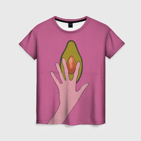 Женская футболка 3D с принтом avocado в Екатеринбурге, 100% полиэфир ( синтетическое хлопкоподобное полотно) | прямой крой, круглый вырез горловины, длина до линии бедер | vegan | веган | веганство | вегетарианец | вегетарианство | еда | зеленый | земля | зож | листья | мир | охрана | позиция | природа