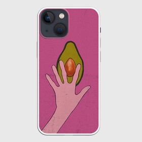 Чехол для iPhone 13 mini с принтом avocado в Екатеринбурге,  |  | vegan | веган | веганство | вегетарианец | вегетарианство | еда | зеленый | земля | зож | листья | мир | охрана | позиция | природа