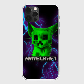 Чехол для iPhone 12 Pro Max с принтом MINECRAFT CREEPER CAT в Екатеринбурге, Силикон |  | Тематика изображения на принте: creeper | game | minecraft | блоки | игра | квадраты | компьютерная | крипер | криппер | майнкрафт | огонь