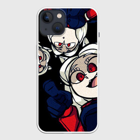 Чехол для iPhone 13 с принтом Мультяшные герои Helltaker в Екатеринбурге,  |  | anime | azazel | hell | helltaker | justice | lucifer | malina | modeus | pandemonica | zdrada | ад | аниме | демон | демонесса | здрада | иероглифы | люцифер | малина | модеус | пандемоника | правосудие | хеллтейкер | хэлтей