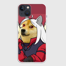 Чехол для iPhone 13 с принтом ХЕЛЛТЕЙКЕР ДОГГО в Екатеринбурге,  |  | anime | azazel | dog | hell | helltaker | justice | lucifer | malina | meme | modeus | pandemonica | zdrada | ад | аниме | демон | догго | здрада | люцифер | малина | мем | модеус | пандемоника | правосудие | хеллтейкер | хэл