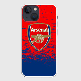 Чехол для iPhone 13 mini с принтом ARSENAL. в Екатеринбурге,  |  | fc | football | football club | sport | британский футбольный клуб | спорт | уефа | униформа | фирменные цвета | фк | футбол | футбольный клуб