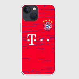 Чехол для iPhone 13 mini с принтом BAYERN MUNCHEN. в Екатеринбурге,  |  | fc | fc bayern munich | football | football club | sport | клуб германии | мюнхен | немецкий футбольный клуб | спорт | уефа | униформа | фирменные цвета | фк | футбол | футбольный клуб | футбольный клуб бавария