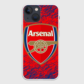 Чехол для iPhone 13 mini с принтом ARSENAL. в Екатеринбурге,  |  | fc | football | football club | sport | британский футбольный клуб | спорт | уефа | униформа | фирменные цвета | фк | футбол | футбольный клуб