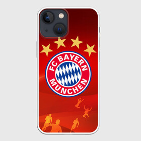 Чехол для iPhone 13 mini с принтом BAYERN MUNCHEN. в Екатеринбурге,  |  | fc | fc bayern munich | football | football club | sport | клуб германии | мюнхен | немецкий футбольный клуб | спорт | уефа | униформа | фирменные цвета | фк | футбол | футбольный клуб | футбольный клуб бавария