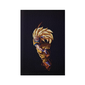 Обложка для паспорта матовая кожа с принтом Шар Дракона в Екатеринбурге, натуральная матовая кожа | размер 19,3 х 13,7 см; прозрачные пластиковые крепления | Тематика изображения на принте: dragon ball | аниме | веджета | драконий жемчуг | молнии | шар дракона