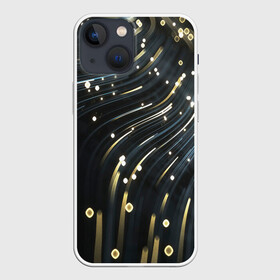 Чехол для iPhone 13 mini с принтом Абстракция искры полосы боке в Екатеринбурге,  |  | абстракция | блики | боке | диагональ | искры | нано | непонятное | полосы | темное | технологии | тренды | футуризм