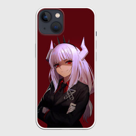 Чехол для iPhone 13 с принтом HELLTAKER. Люцифер довольная в Екатеринбурге,  |  | anime | azazel | hell | helltaker | justice | lucifer | malina | modeus | pandemonica | zdrada | ад | аниме | демон | демонесса | здрада | люцифер | малина | модеус | пандемоника | правосудие | хеллтейкер | хэлтейкер | цербер