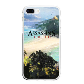 Чехол для iPhone 7Plus/8 Plus матовый с принтом ASSASSIN`S CREED в Екатеринбурге, Силикон | Область печати: задняя сторона чехла, без боковых панелей | black flag | brotherhood | chronicles | creed | game | origins | revelations | rogue | syndicate | unity | valhalla | альтаир | ассасин | игры | кинжал | пираты