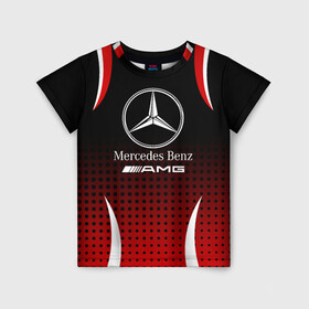 Детская футболка 3D с принтом Mercedes-Benz в Екатеринбурге, 100% гипоаллергенный полиэфир | прямой крой, круглый вырез горловины, длина до линии бедер, чуть спущенное плечо, ткань немного тянется | Тематика изображения на принте: amg | mercedes | mercedes значок | mercedes лого | mercedes марка | амг | бенц | лого автомобиля | логотип мерседес | мерин | мерс | мерседес | мерседес бенз | мерседес лого | мерседес эмблема