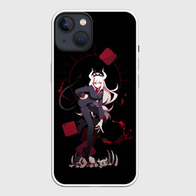 Чехол для iPhone 13 с принтом Lucifer стоит злодейка Helltaker в Екатеринбурге,  |  | anime | azazel | hell | helltaker | justice | lucifer | malina | modeus | pandemonica | zdrada | ад | аниме | демон | демонесса | здрада | люцифер | малина | модеус | пандемоника | правосудие | хеллтейкер | хэлтейкер | цербер