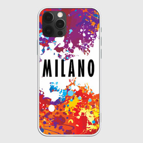 Чехол для iPhone 12 Pro с принтом Milano в Екатеринбурге, силикон | область печати: задняя сторона чехла, без боковых панелей | fashion | italy | milano | paint | vanguard | авангард | италия | краска | милан | мода | надпись | текст | фраза