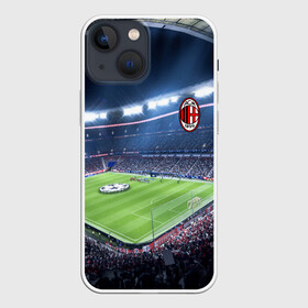 Чехол для iPhone 13 mini с принтом FC MILAN. в Екатеринбурге,  |  | championship | fc | football | footer | soccer | socker | sport | европейская лига | одежда | спорт | спортивный | униформа | футбол | футбольный клуб | чемпионат