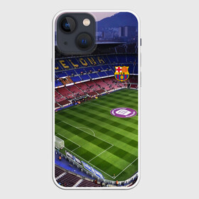 Чехол для iPhone 13 mini с принтом FC BARCELONA. в Екатеринбурге,  |  | barcelona | championship | fc | football | footer | soccer | socker | sport | барселона | европейская лига | одежда | спорт | спортивный | униформа | футбол | футбольный клуб | чемпионат