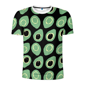Мужская футболка 3D спортивная с принтом avocado в Екатеринбурге, 100% полиэстер с улучшенными характеристиками | приталенный силуэт, круглая горловина, широкие плечи, сужается к линии бедра | avocado | авокадо | веганство | вегетарианство | еда | зеленый | земля | зож | листья | овощи | позиция | природа | фрукты