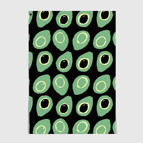 Постер с принтом avocado в Екатеринбурге, 100% бумага
 | бумага, плотность 150 мг. Матовая, но за счет высокого коэффициента гладкости имеет небольшой блеск и дает на свету блики, но в отличии от глянцевой бумаги не покрыта лаком | avocado | авокадо | веганство | вегетарианство | еда | зеленый | земля | зож | листья | овощи | позиция | природа | фрукты