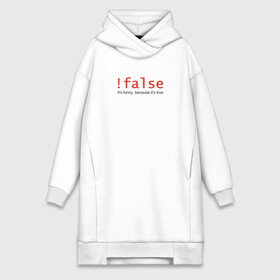 Платье-худи хлопок с принтом false  true в Екатеринбурге,  |  | coding | false | it | programming | true | кодинг | прогер | программирование | программист