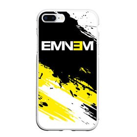 Чехол для iPhone 7Plus/8 Plus матовый с принтом Eminem в Екатеринбурге, Силикон | Область печати: задняя сторона чехла, без боковых панелей | Тематика изображения на принте: aftermath | hip | hop | kamikaze | music | music to be murdered by | rap | remastered | vevo | маршалл брюс мэтерс | слим шейди | эминем