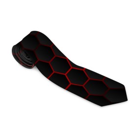 Галстук 3D с принтом 3D black & red в Екатеринбурге, 100% полиэстер | Длина 148 см; Плотность 150-180 г/м2 | 3d кубики | 3д кубики | sport | абстракция | брызги | краска | кубики | линии | паттерн | спорт | спортивная | спортивный стиль | стиль | текстуры | тренировка | узор